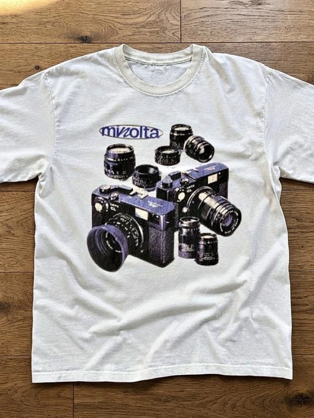 Gildan Camera Graphic Short Sleeve Tee in White